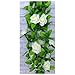 1 X Artificial Rose Silk Flower Green Leaf Vine Garland Home Wall Party Decor Wedding Decal (Beiges)