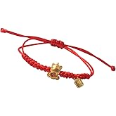 MMIUAEG Year of the Horse Bracelet Chinese Zodiac Horse Red String Bracelet Feng Shui Lucky Charm Wristlets for Good Luck Protection New Year Gifts