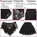 Afro Kinky Curly Clip in Ponytail Hair Extensions for Black Women 10 Inches Natural Color Ponytail Extensions