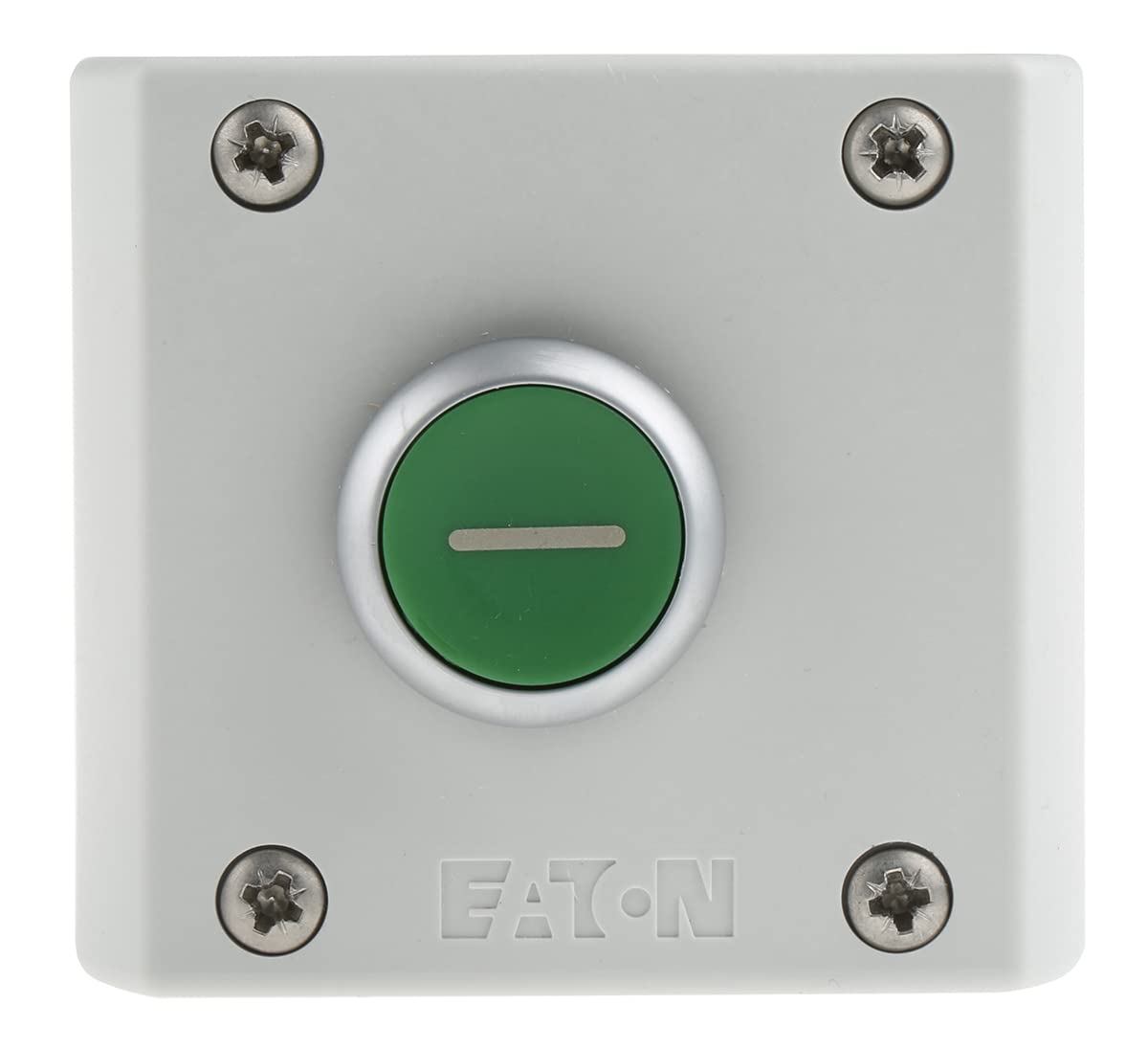 Eaton 216522 Push Button, 1 Contact and 1 Opener, Flat, Green, Assembly