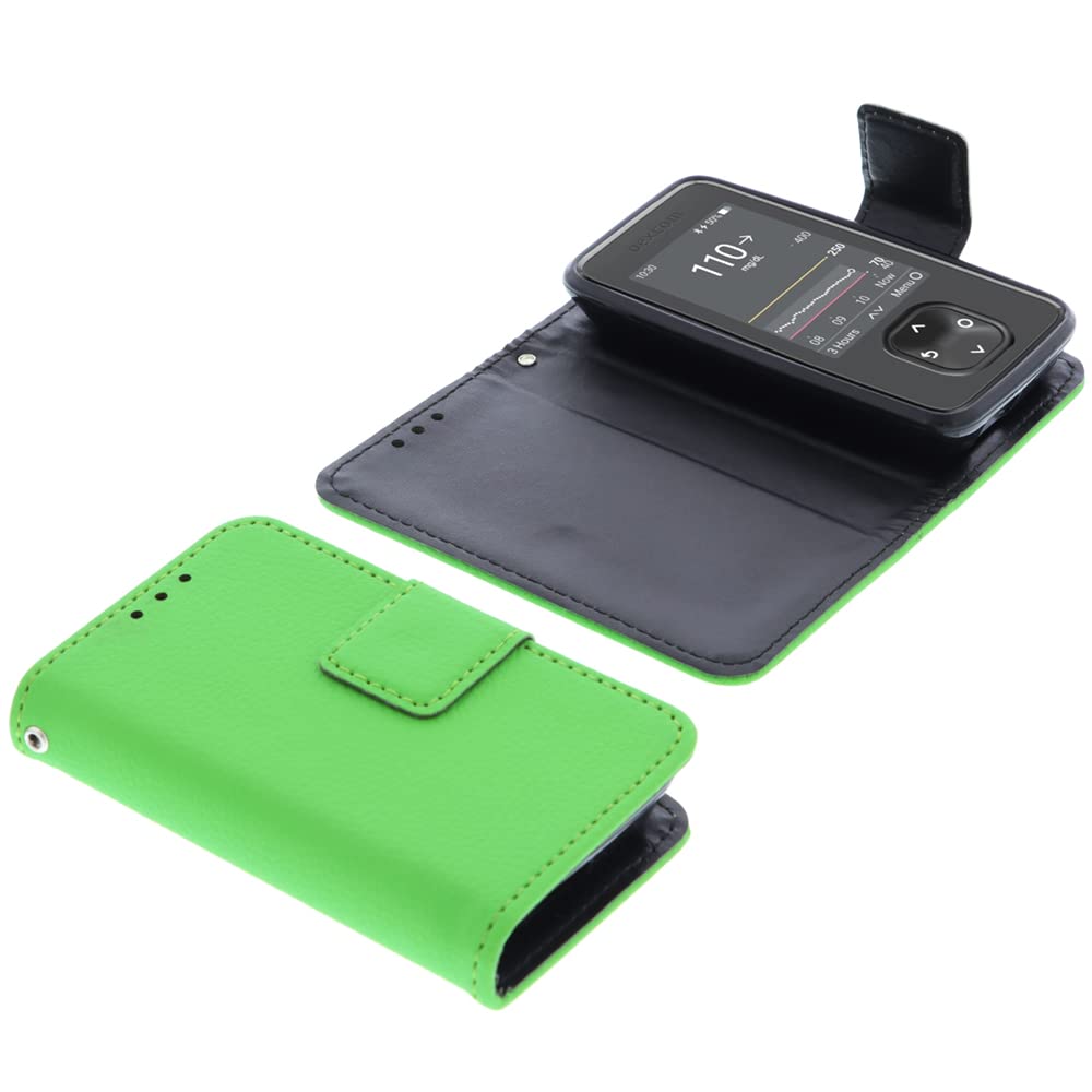 foto-kontor Bag compatible with Dexcom G7 / One+ Book Style green case protection cover book — image 1