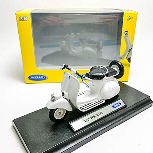 قیمت و خرید Welly 1 18 Die Cast 1953 Vespa 125 Scooter Motorcycle Scooter مدل سفید با مجموعه جعبه هدیه کریسمس جدید برند Welly مالتینا