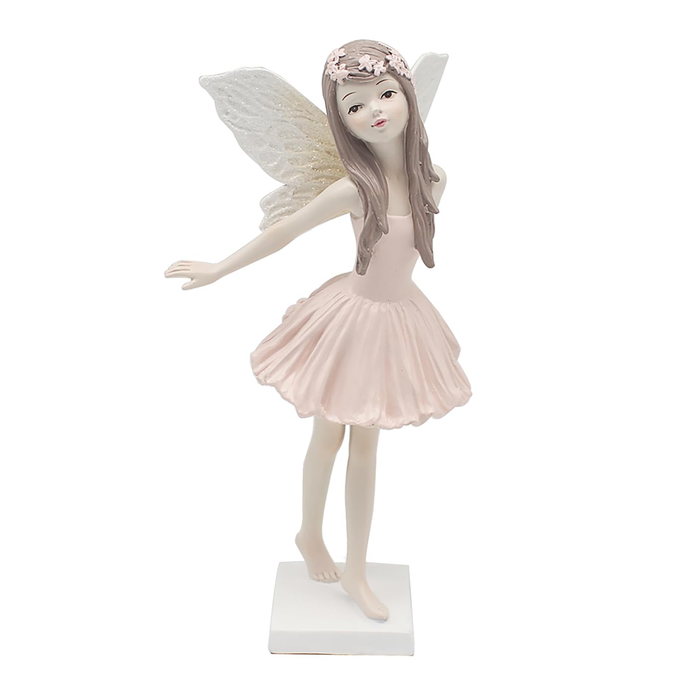 The Leonardo Collection Fantasia Fairy Pink Figurine For Home & Office | Home Decor Ornaments Gift For Women & Men | Beautiful Figurine For Indoor & Outdoor | Living Room Decor Ornaments