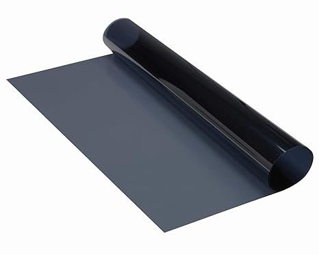 FOLIATEC MIDNIGHT Reflex, Farbe: Superdark (tiefschwarz-metallisiert), Tönungsfolie und Wärmeschutz, Größe: 76 x 300 cm