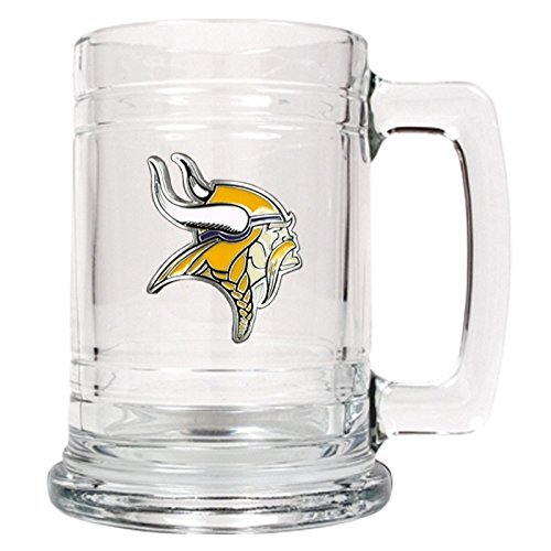 Amazon.com | Personalized NFL Glass Beer Mug: Beer Mugs & Steins