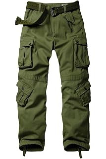 fleece lined cargo jeans