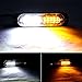 Primelux 4-Pack 4.4-Inch 10 LED Ultra Slim Strobe LED Light External Emergency Surface Mounting Lights (Amber/White)