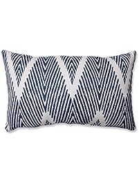 Pillow Perfect Bali Rectangular Throw Pillow, Navy