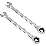 Kyuionty 2 Pcs 10mm Ratchet Wrench Metric