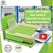 DAILY DELUX English Version #0 Capsule Holder with Tamper (Free Pill Box & Screwdriver), 100 Holes Tray for Size 0 Capsules, Filling Tools (Green #0)