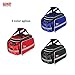 Arltb Rear Bike Rack Bag 10-25L Bike Saddle Bag Waterproof Bikepacking Bag Panniers with Rain Cover