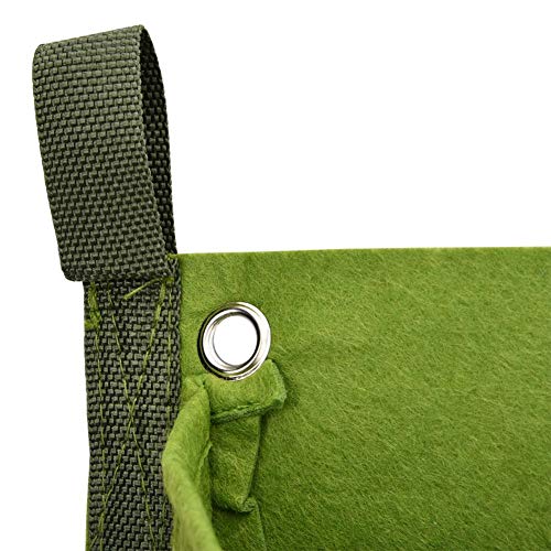 Fdit Vertikaler Wand-Blumenkasten für den Garten, mit 4 Taschen, beste hängende Pflanztaschen für das Wachstum von Pflanzen, zur Dekoration von Haus, Büro, Gartenhof – Bild 8