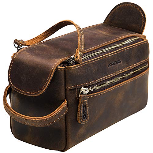 large leather dopp kit