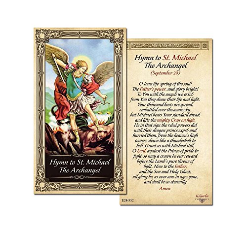 Buy Hymn to St.Michael the Archangel Laminated Holy Card - Pack of 25 ...