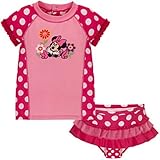 Disney Store Minnie Mouse Rashguard Swimsuit 6 - 12