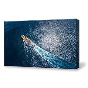 Canvas Wall Art for Living Room,Bedroom Home Artwork Paintings Aerial Photo Ready to Hang - 12x18 inches