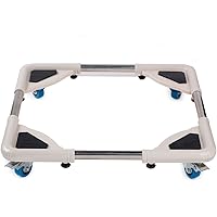 LEEREK Multi-Functional 4 Wheels Movable Base Stands with Size Adjustable Telescopic Furniture Dolly Roller for Dryer…