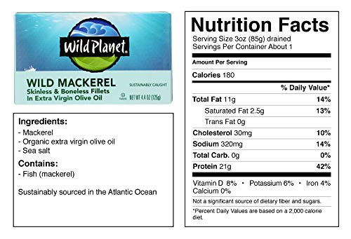 5 Wild+Planet+Mackerel+Skinless+Boneless