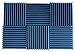 Foamily 6 Pack - All Ice Blue Acoustic Panels Studio Foam Wedges 2