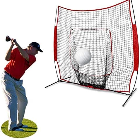 野球のバッティング練習ネット 7 7フィートポータブルアダルトチルドレン野球トレーニングブロックネット