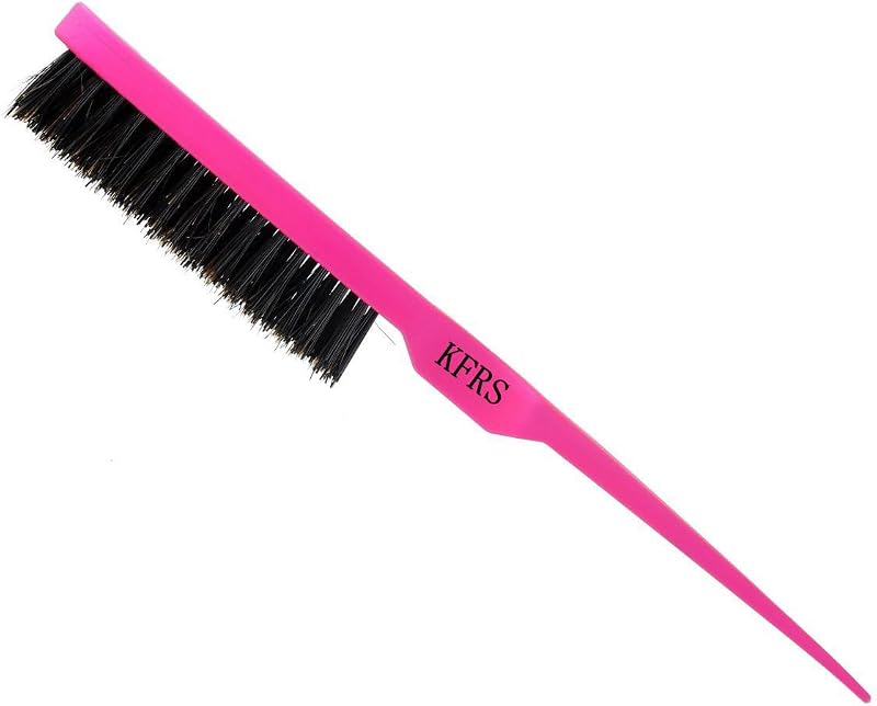 Technic Beige Back Combing Brush for Updo Volume with Boar Bristles