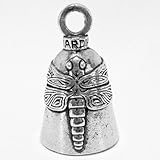 Guardian® Dragonfly Motorcycle Biker Luck Gremlin Riding Bell or Key Ring Tall Size