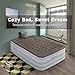 Etekcity Air Mattress Blow Up Elevated Raised Bed Inflatable Airbed with Built-in Electric Pump, Height 22'', Queen Size