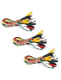UCTRONICS Alligator Clip Test Leads 30 piezas, 20 pulgadas, Gator to Gator, 3 paquetes, 5 colores Doble punta cables de puente para proyectos Arduino y Raspberry Pi