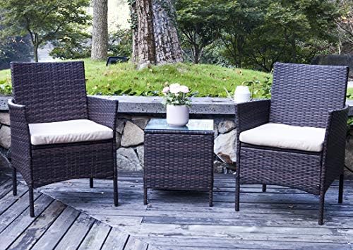 United Flame Cafe Sets 3 Pieces Outdoor Patio Furniture Sets