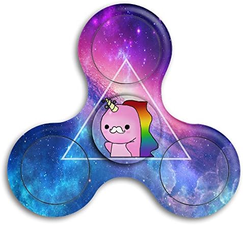 Mustache, Narwhal, Rainbows, Unicorn Fidget Spinner Toys Hand Spinner Tri-fidget Spinners Stress Reducer