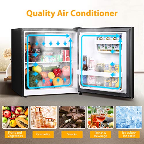TECCPO Mini Fridge, 1.7 Cu.Ft. Small Refrigerator, Energy Star, 6