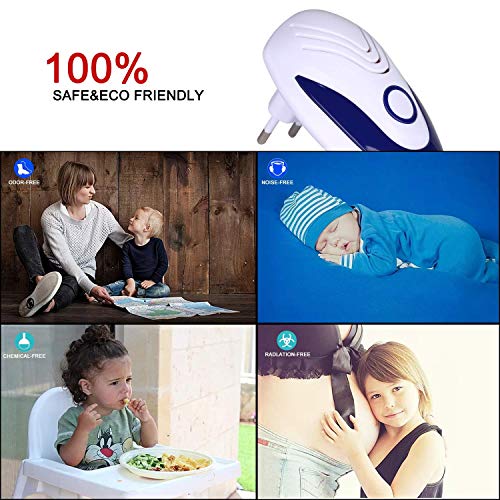 Goushy [2020 Updated] Antizanzare Ultrasuoni,Elettrico Repellente Ultrasuoni Interno Ultrasuoni per Topi Dispositivo Anti Zanzare, Insetti, Scarafaggi, Ratti, Topi, Formiche, Ragni