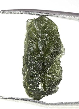 AAA+ 20 X 10 X 10 mm. CZECH MOLDAVITE TEKTITE METEORITE IMPACT ROUGH NICE SCULPTURED RH-40