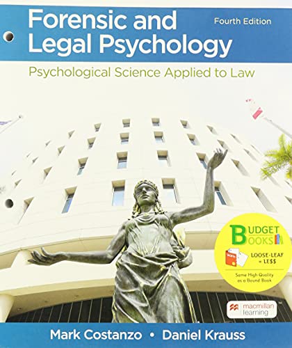 Forensic+Legal Psychology (Looseleaf)
