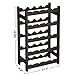 VASAGLE Wood 20 Wine Display Rack, Standing Bottles Storage Shelf, Wobble-Free, Espresso ULWR01BR