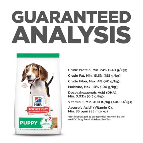 HILL’S SCIENCE DIET PUPPY, PUPPY PREMIUM NUTRITION, DRY DOG FOOD, LAMB & BROWN RICE, 4 LB BAG