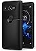 Ringke Onyx Compatible with Xperia XZ2 Compact Case Brushed Metal Design Flexible & Slim Dynamic Stroked Line Pattern Durable Anti Slip for Sony Xperia XZ 2 Compact Case - Black