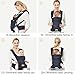 Infant Toddler Baby Carrier Wrap Backpack Front and Back, Hip Seat & Hood, Soft & Breathable Cotton, Cool Air Mesh, Black