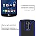 Fotosuncy Compatible for LG K10 2016 Case, Drop Protection Hybrid Dual Layer Armor Protective Case Deep Blue