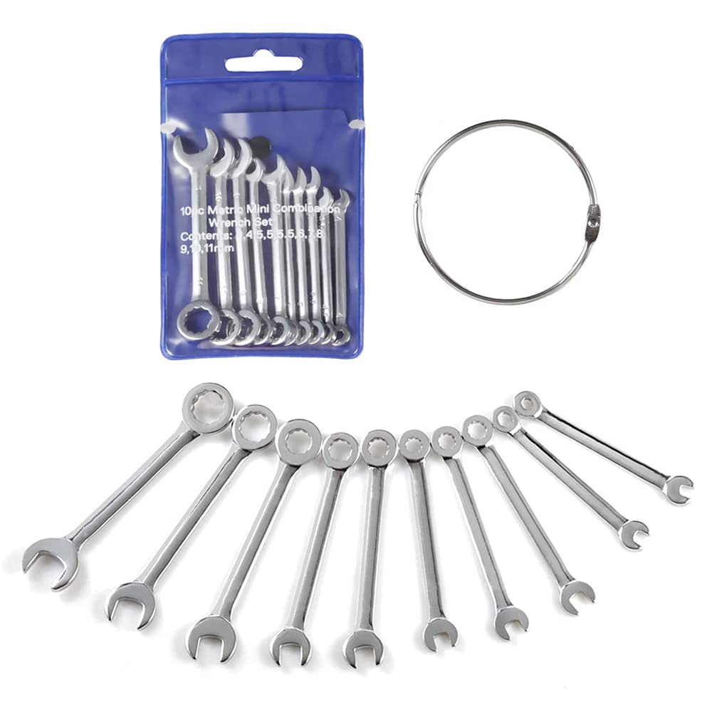 Mini Combination Wrench Set, Metric and SAE Small Wrench Repair Tools (MET)