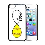 SudysAccessories Softball Love Softball Infinity Love Thinshell Case Protective iPhone 5C Case