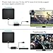 HDTV Antenna,[Newest 2019] Indoor Digital Amplified TV Antennas 120 Miles Range Amplifier Signal Booster for 4K HD 1080P VHF UHF Freeview Local Channels –16.5 ft Coax Cable Support All TV's