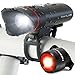 SUPERBRIGHT Bike Light USB Rechargeable LED – FREE Taillight INCLUDED- Cycle Torch Shark 500 Set - 500 Lumens - Fits ALL Bikes, Hybrid, Road, MTB, Easy Install & Quick Release