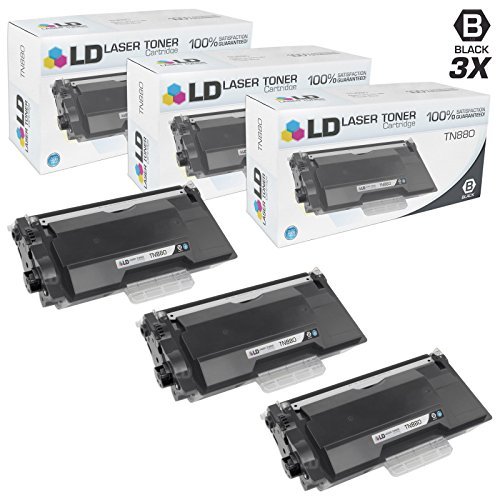 LDProducts Compatible Toner Cartridge Replacement for Brother TN880 Super High Yield (Black, 3-Packs) for use in DCP-L6600DW HL-L6200DW HL-L6200DWT HL-L6250DN HL-L6250DW HL-L6300DWT & HL-L6300DW