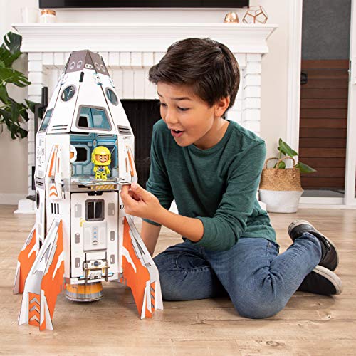 GUJO Rocket Kids Play Set, Build-Your-Own Mars Mission Rocketship - STEM Toy for Boys and Girls Ages 6-11