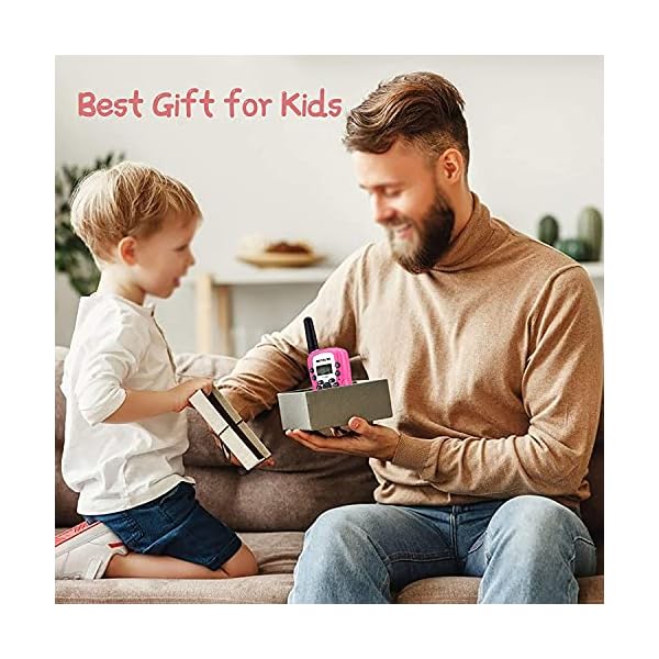 Retevis-RT388-Kids-Walkie-Talkies-PMR446-8-Channels-Pink-Walkie-Talkie-for-Girls-Flashlight-VOX-Children-Toy-Gifts-for-Kids-Easter-EggsPink1-Pair Retevis RT388 Walkie Talkies for Kids, Long Range 8CH Toy Gifts for 3-12 Years Old Boys Girls, with Backlit LCD…