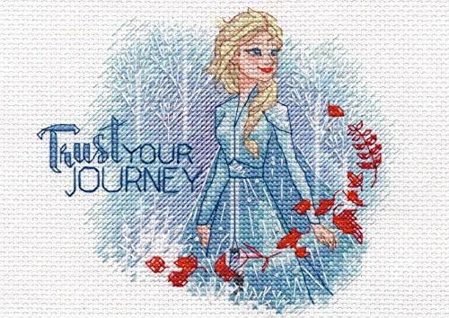 Amazon ディメンジョンズ クロスステッチ 刺繍キット ディズニープリンセス エルサ Dimensions Needlecrafts Counted Cross Stitch Trust Your Journey Frozen 並行輸入品 刺しゅうキット 通販