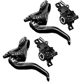 Magura 2700476 MT4 2-Finger Aluminium Lightweight Lever, Can Be Used Left/Right, 2.2 mm Cable Length, Single Brake, Includes Accessories (VE 1 Piece) Bicycle Brake, Black, One Size
