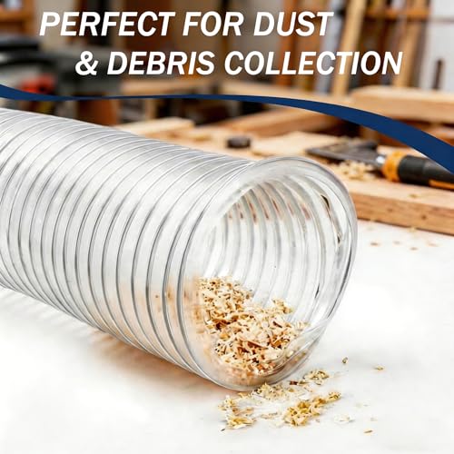 2.5"x10' PVC Dust Collection Hose for Dust Collection System Woodworking photo 10