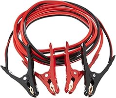 AmazonBasics Jumper Cable for Car Battery, 10 Gauge, 12 Foot